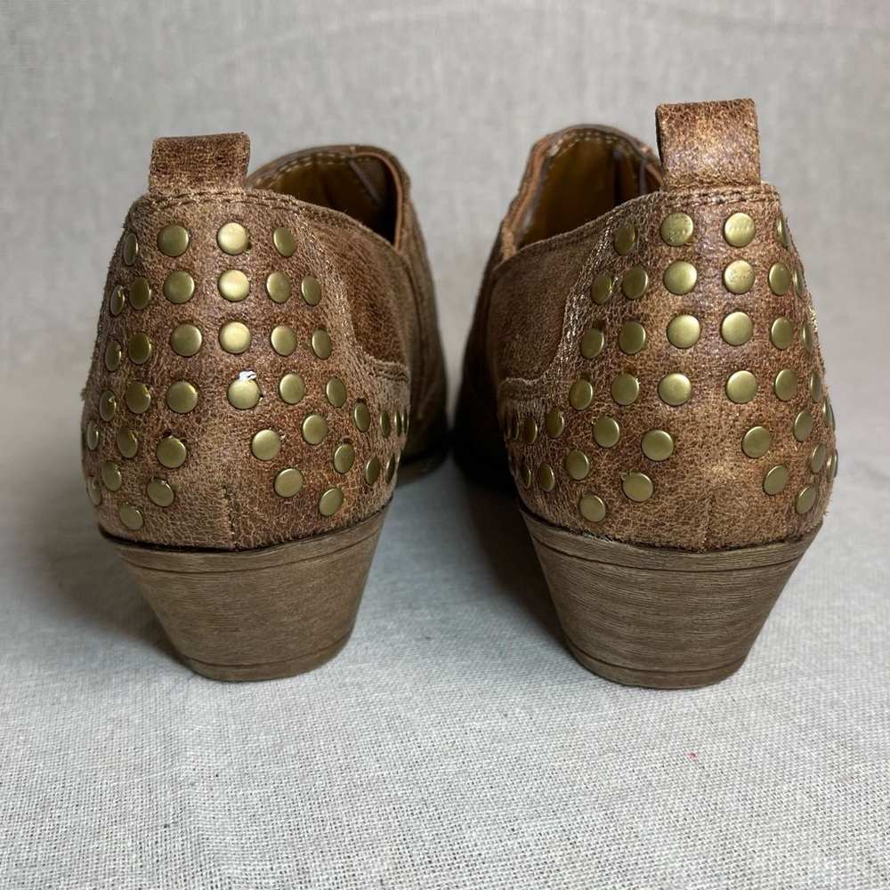 Sugar | Brown Western Style Studded Booties | Size 8 - Picture 4 of 9
